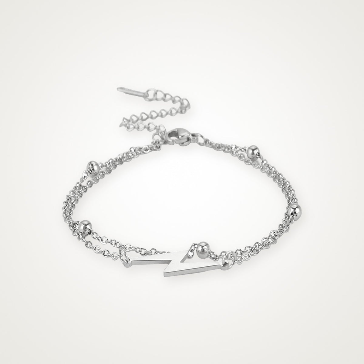 Pulsera Rayo plateada