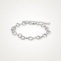 Pulsera Rolo plateada para charms