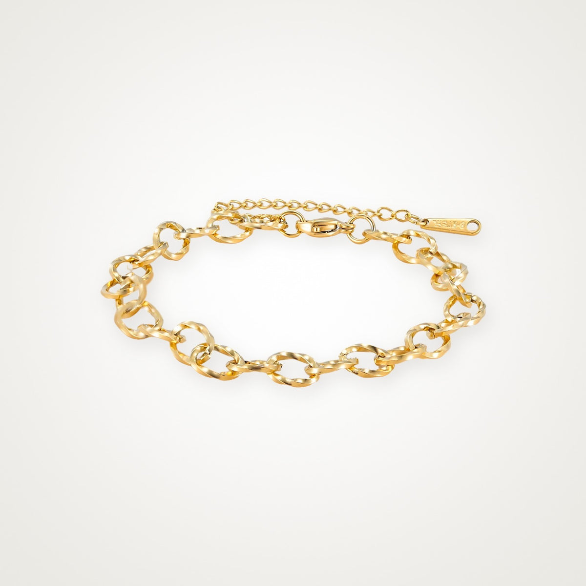 Pulsera Rolo dorada para charms