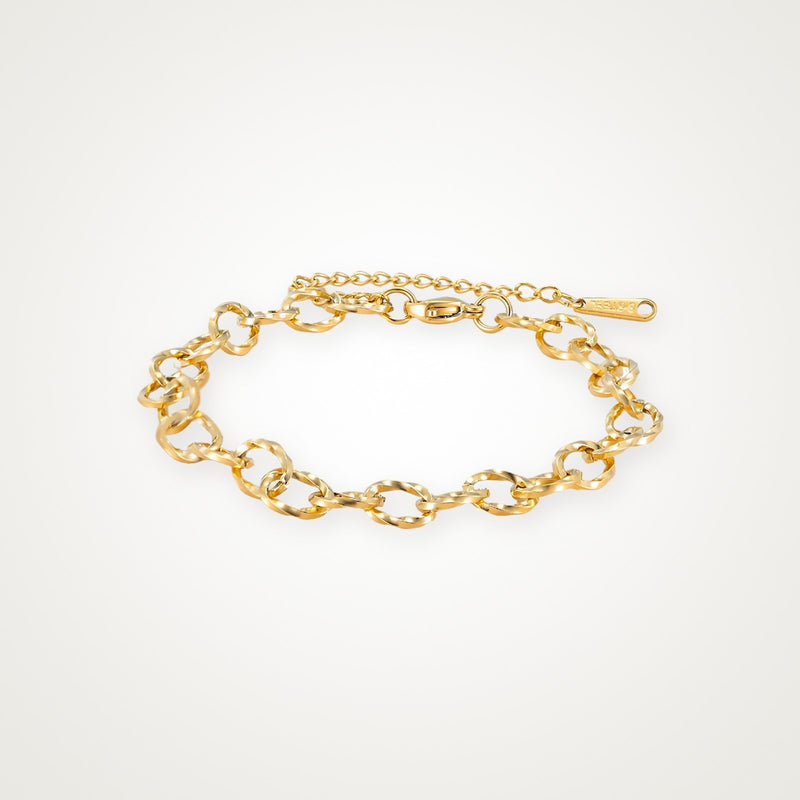 Pulsera Rolo dorada para charms