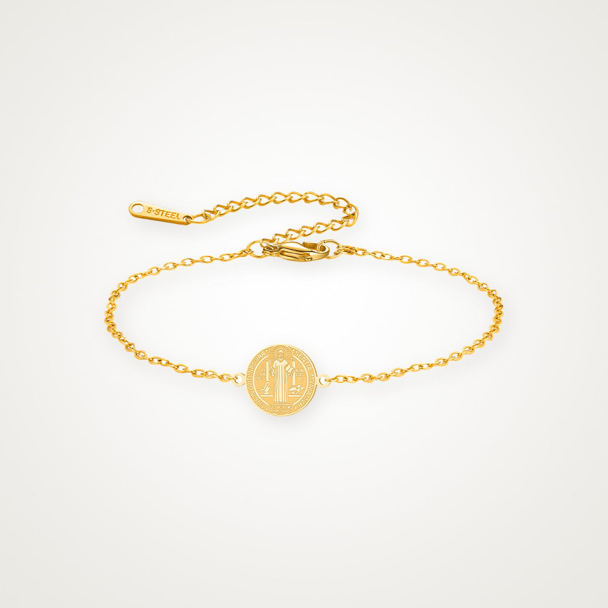 Pulsera San Benito dorada