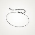 Pulsera Serpiente fina plateada