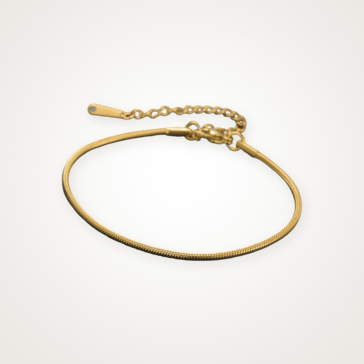 Pulsera Serpiente fina dorada 1.5 mm 17–22 cm