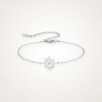 Pulsera Sol espiral plateada