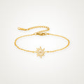 Pulsera Sol espiral dorada