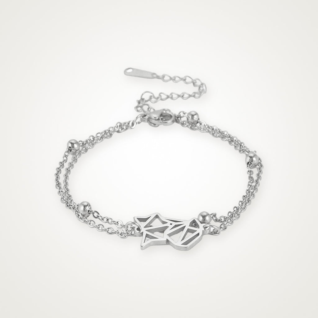 Pulsera Zorrito plateada