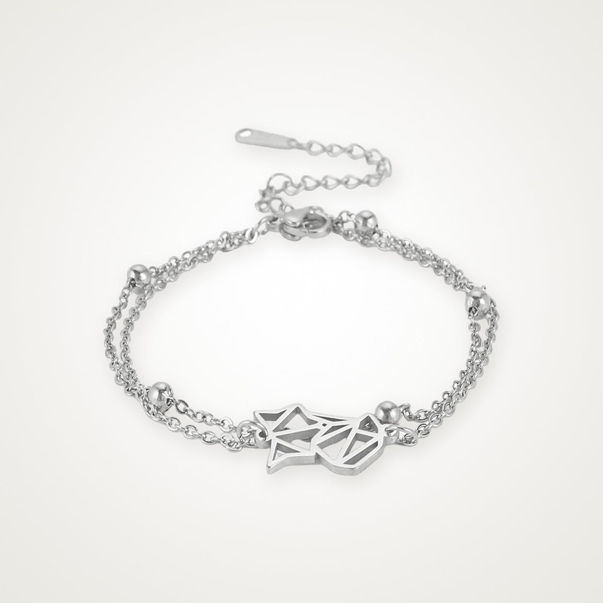Pulsera Zorrito plateada