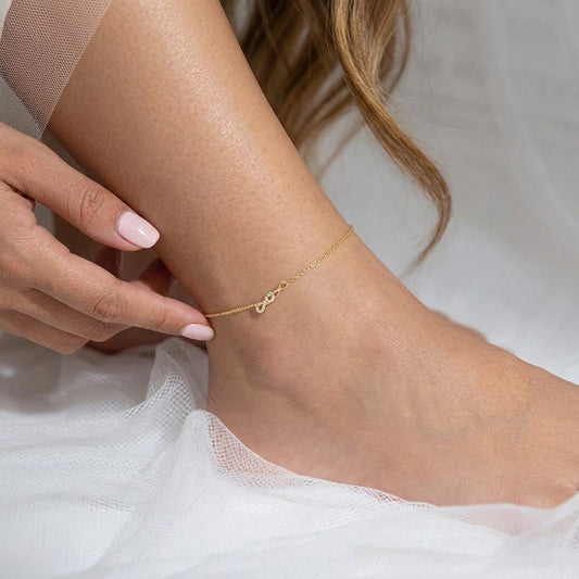 Tobillera Infinito con Zirconias